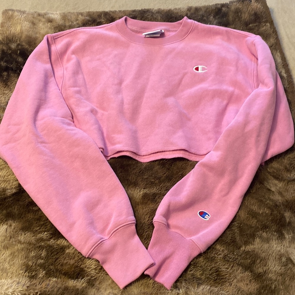 Womens champion cropped sweatshirt
